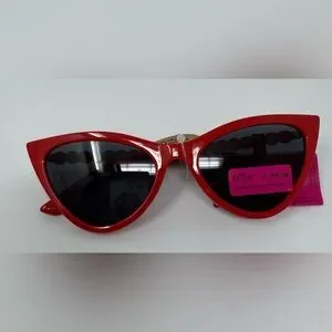 Betsey Johnson Spice of Life Cat Eye Faux Pearl Arms Red Sunnies Sunglasses NWT Betsey Johnson | Accessories | Betsey Johnson Spice Of Life  main image 2